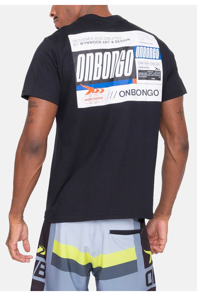 Camiseta-Onbongo-Print-Preta