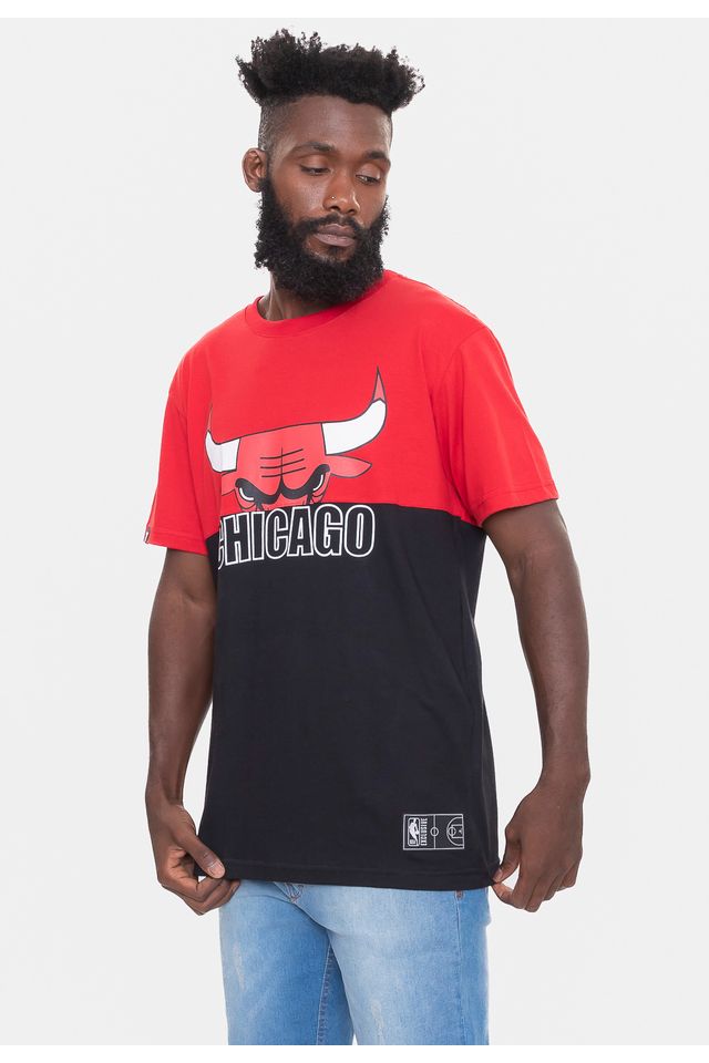 camiseta chicago bulls side logo