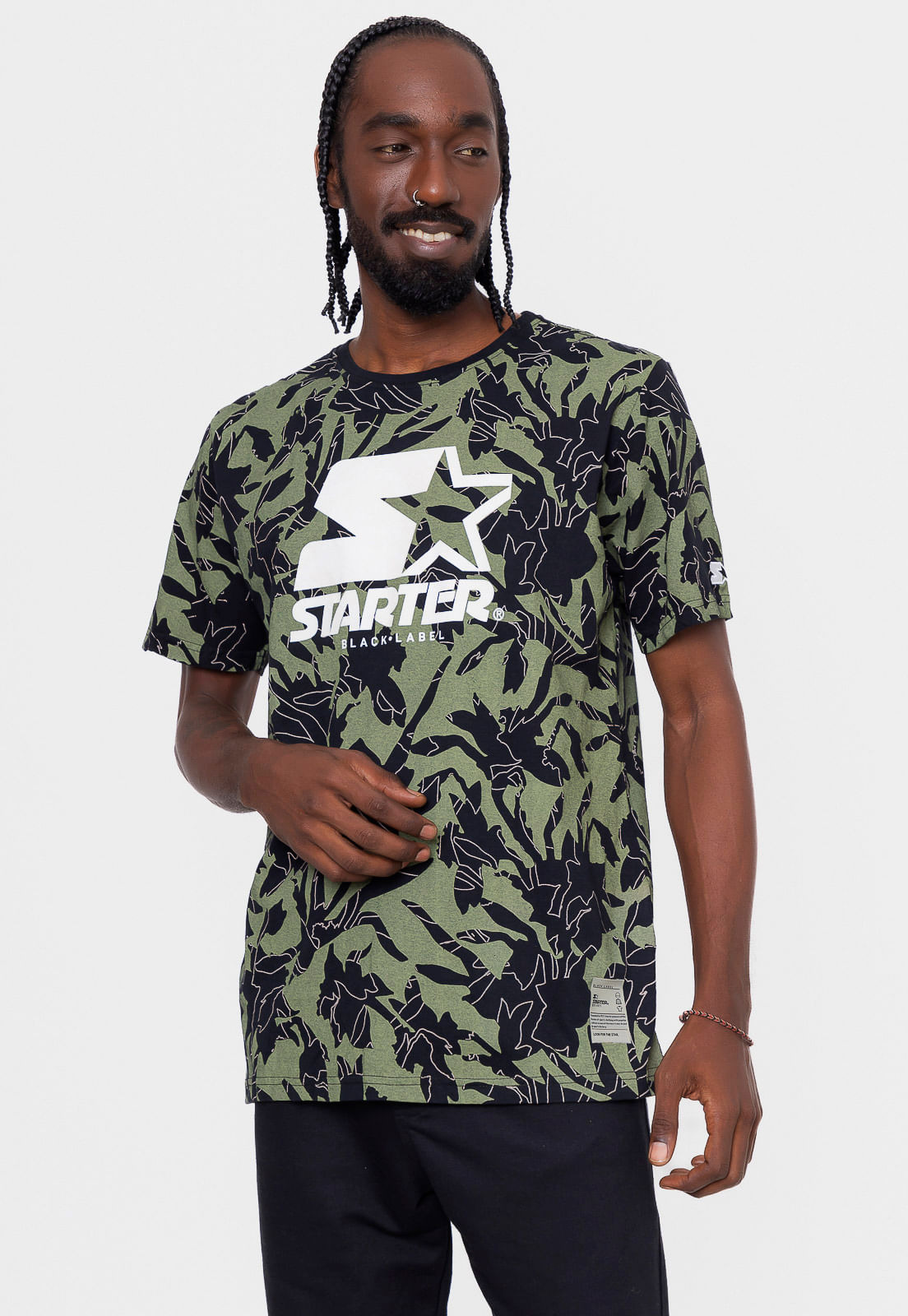 Camiseta Starter Estampada Preta - OnbongoBr