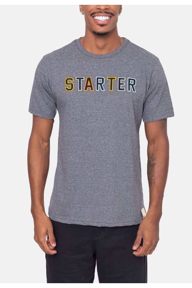 Camiseta-Starter-Color-Cinza-Mescla-Escuro