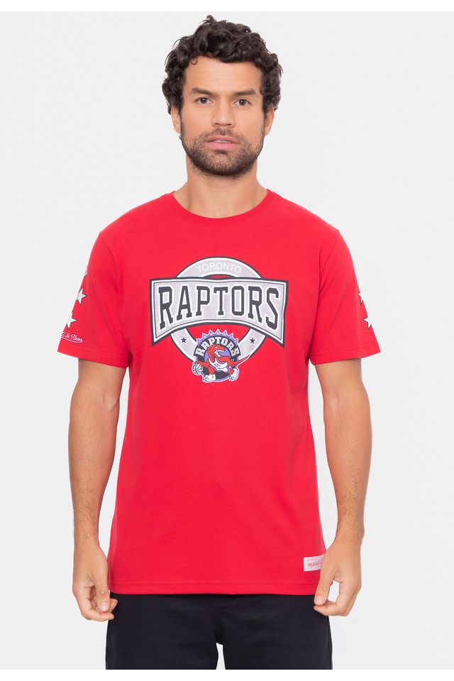 Camiseta-Mitchell---Ness-Team-Star-Toronto-Raptors-Vermelha