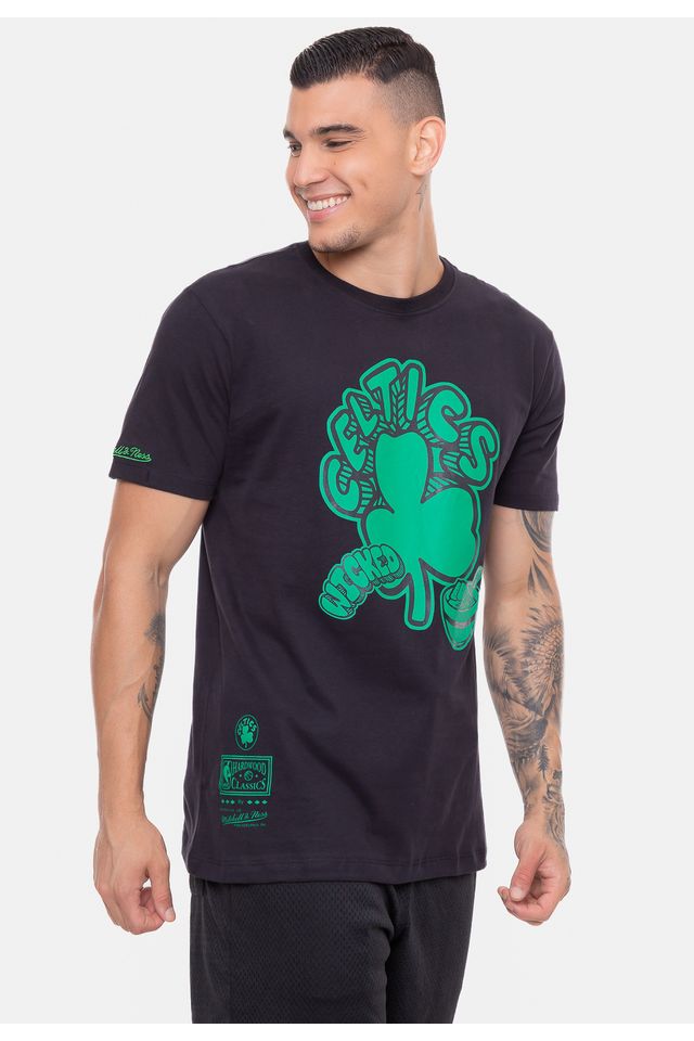 Camiseta-Mitchell---Ness-NBA-Food-Boston-Celtics-Preta