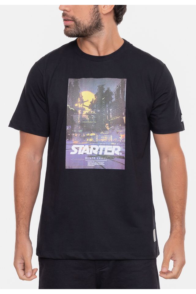 Camiseta-Starter-Graphics-Preta