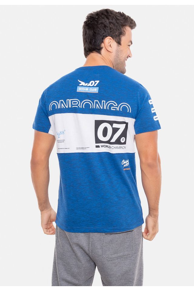 Camiseta-Onbongo-Estampada-Champion-Azul