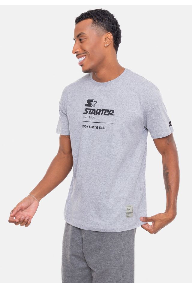 Camiseta-Starter-Estampada-LFTS-Cinza-Mescla