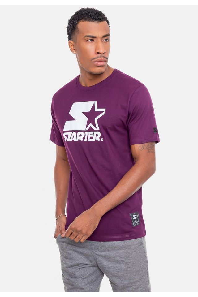 Camiseta-Starter-Estampada-Big-Logo-Vinho