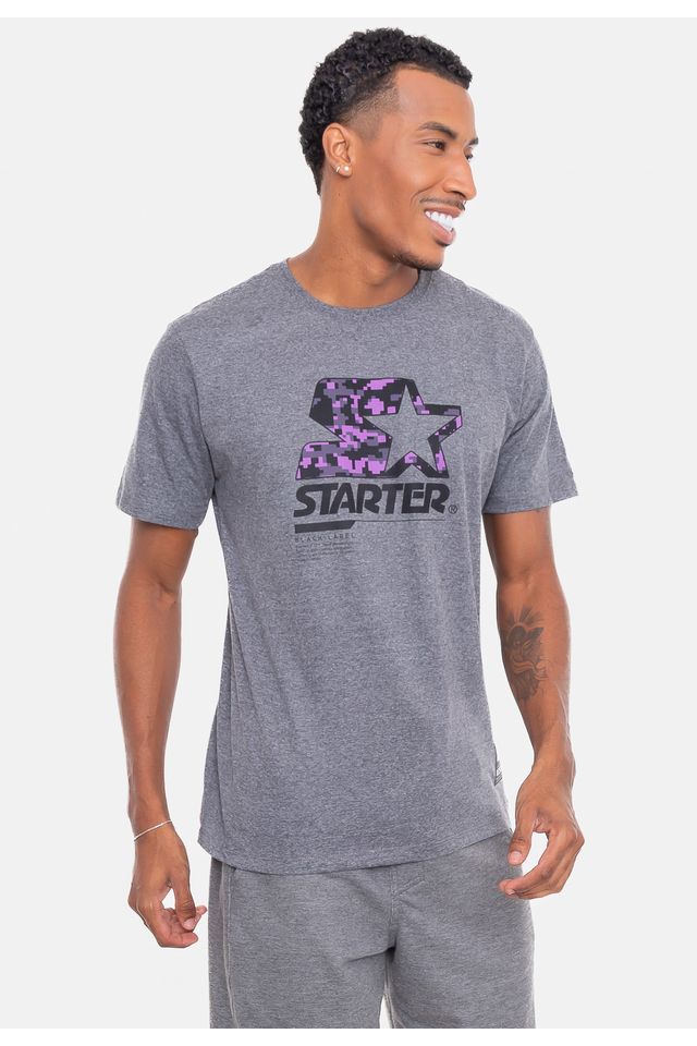 Camiseta-Starter-Estampada-Logo-Meta-Grafite-Mescla