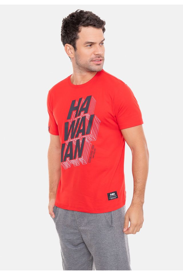 Camiseta-HD-Hawaiian-Vermelha