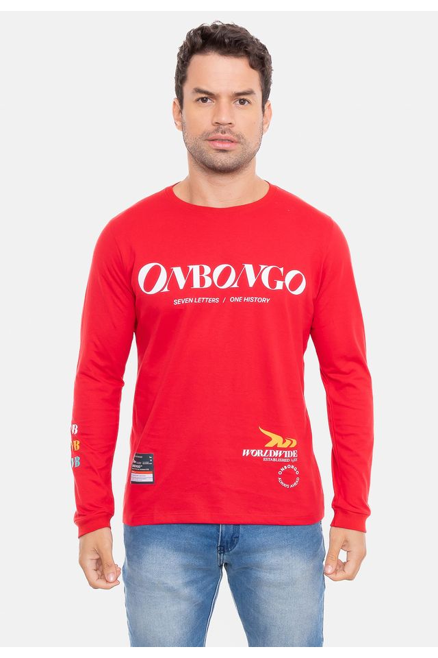 Camiseta-Onbongo-Manga-Longa-Vermelha