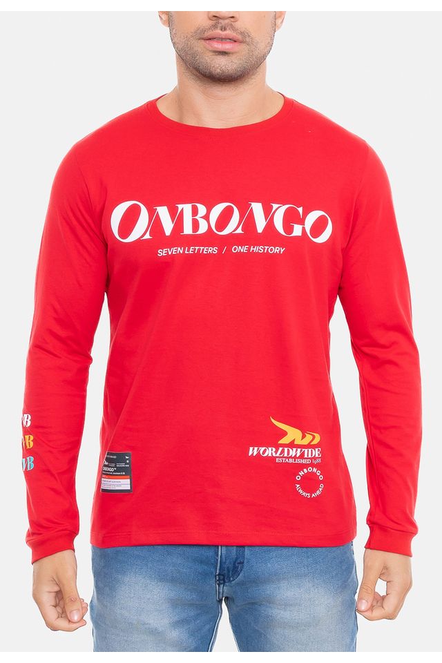 Camiseta-Onbongo-Manga-Longa-Vermelha