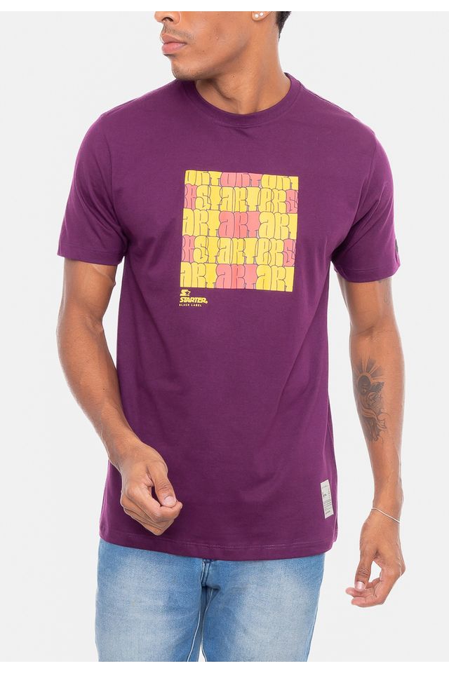 Camiseta Starter ART Vinho - ecko