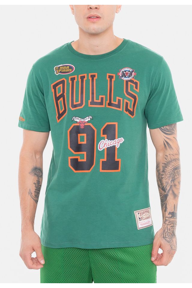 Camiseta-Mitchell---Ness-Especial-Chicago-Bulls-Verde
