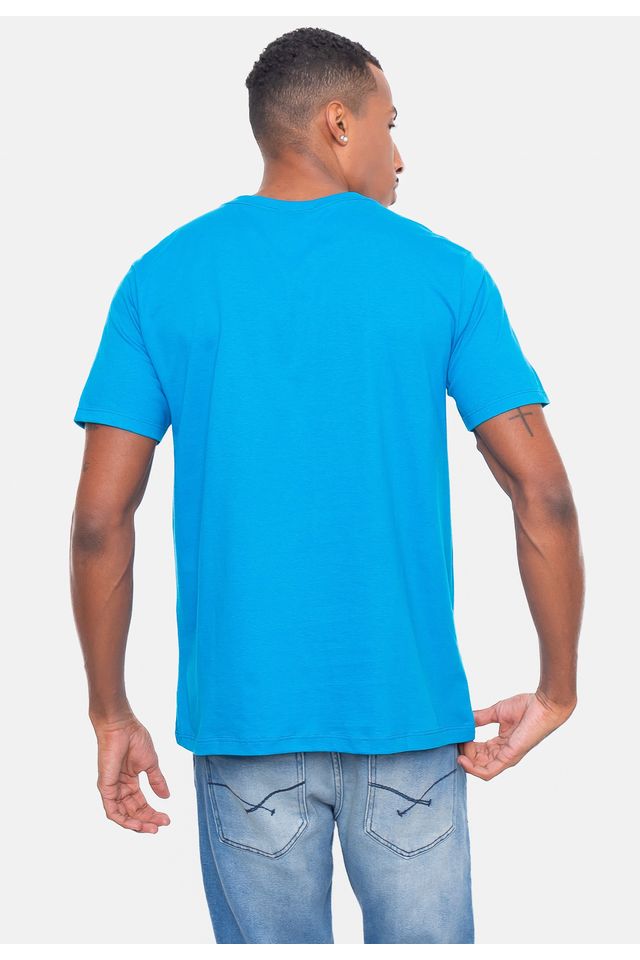 Camiseta-Ecko-Estampada-Azul