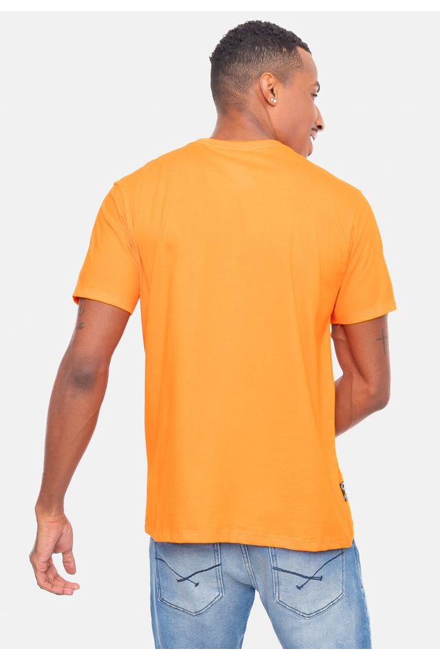 Camiseta-Ecko-Estampada-Laranja