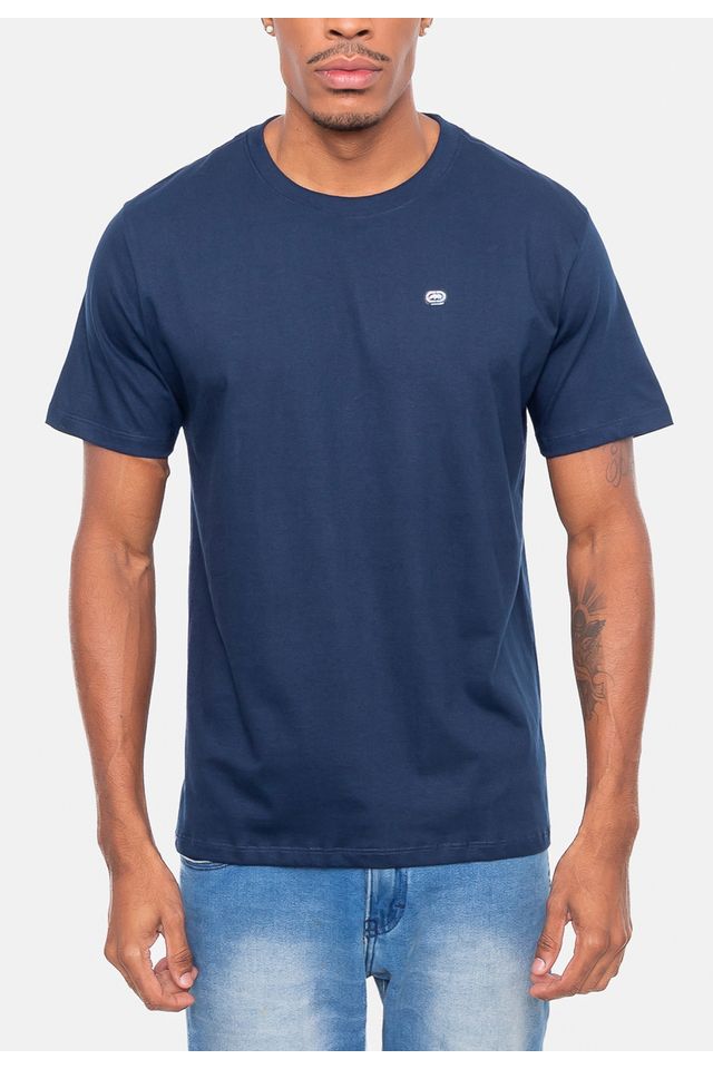 Camiseta-Ecko-Mini-Logo-Azul-Marinho