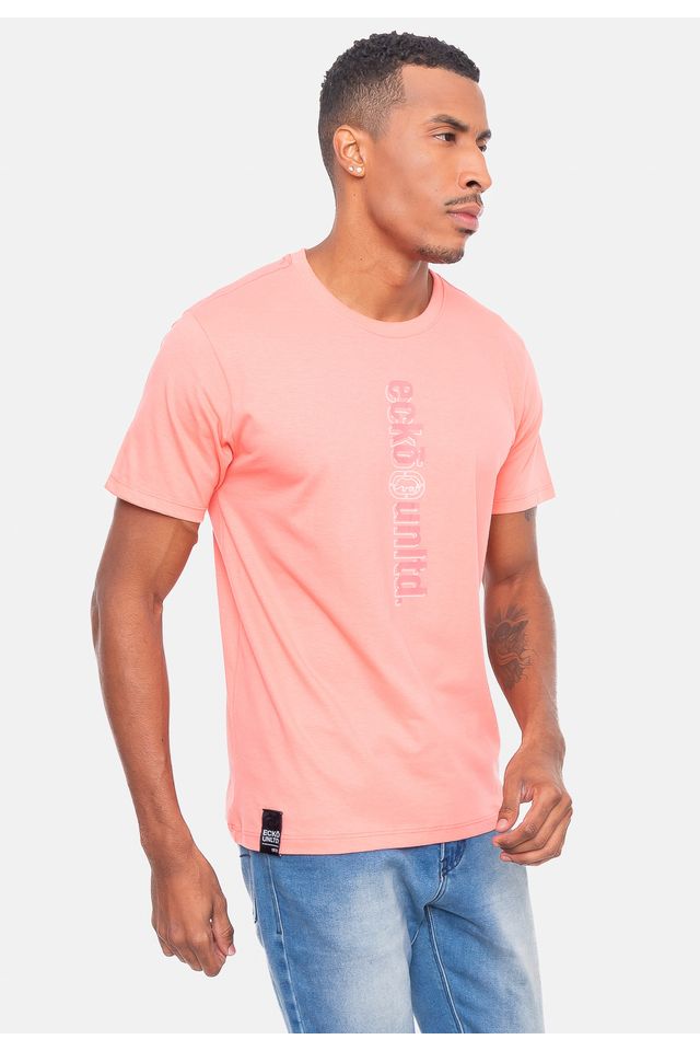 Camiseta-Ecko-Estampada-Rosa