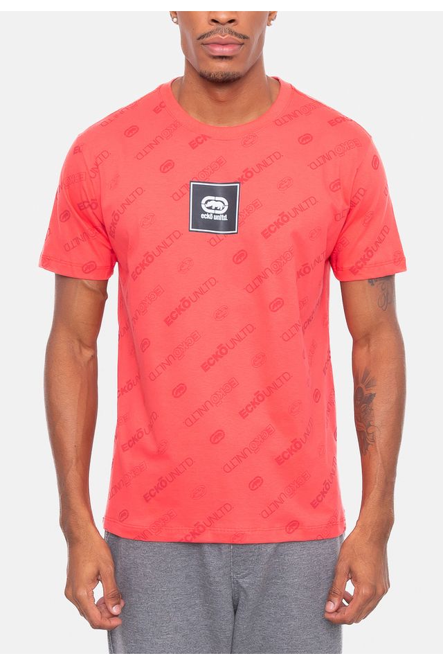 Camiseta-Ecko-Estampada-Coral