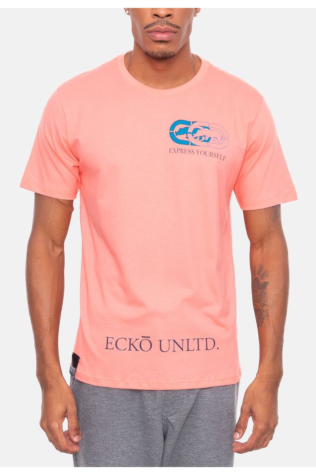 Camiseta-Ecko-Estampada-Rosa