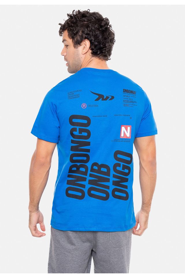 Camiseta-Onbongo-Estampada-Azul