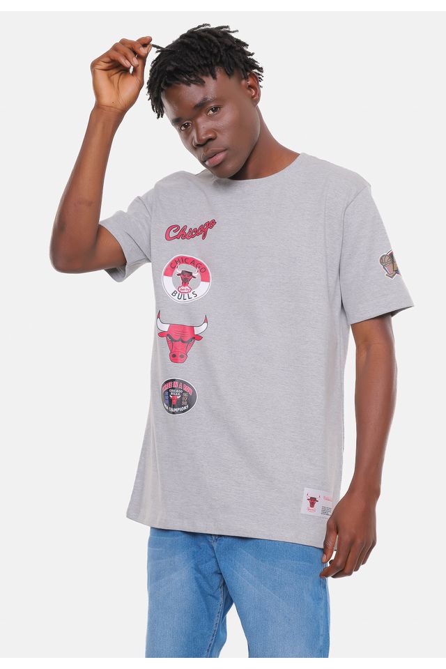 Camiseta-Mitchell---Ness-Chicago-Bulls-City-Cinza-Mescla