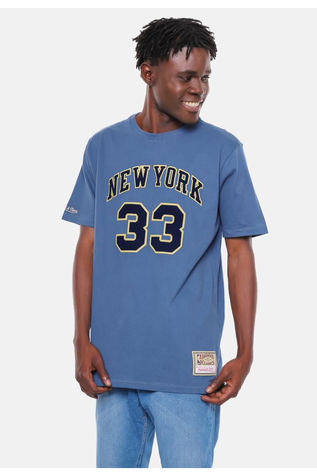 Camiseta-Mitchell---Ness-New-York-Knicks-Flock-Azul-Hera