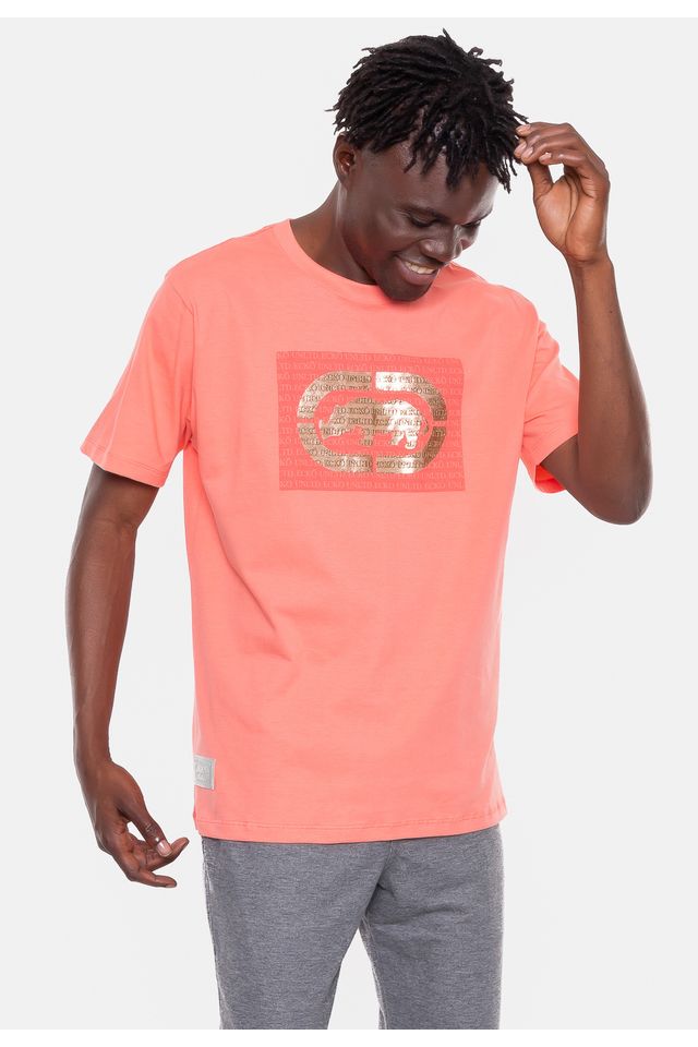 Camiseta-Ecko-Estampada-Rosa