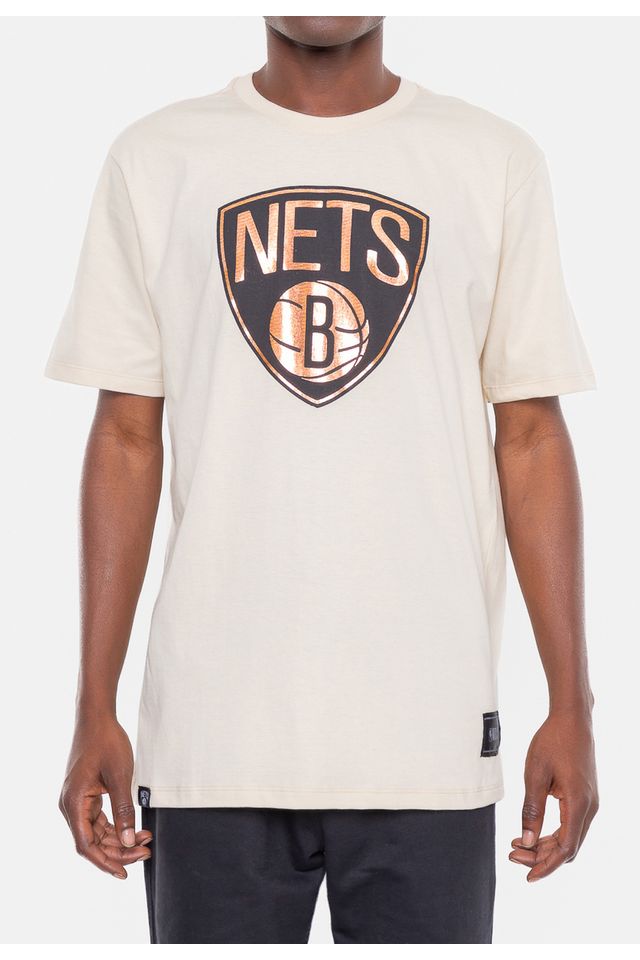 Camiseta-NBA-Sunshine-Brooklyn-Nets-Bege-Vintage
