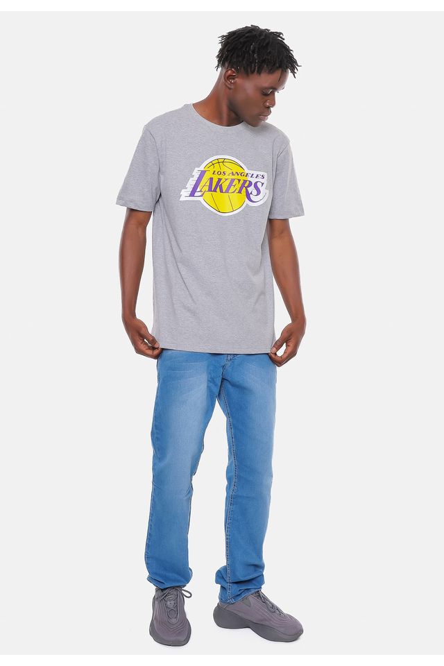 Camiseta-NBA-Transfer-Los-Angeles-Lakers-Cinza-Mescla