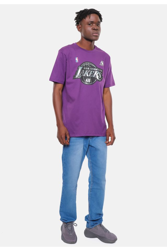 Camiseta-NBA-Rainbow-Los-Angeles-Lakers-Roxa-Escuro
