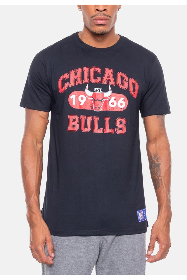 Camiseta-NBA-Club-Chicago-Bulls-Preta