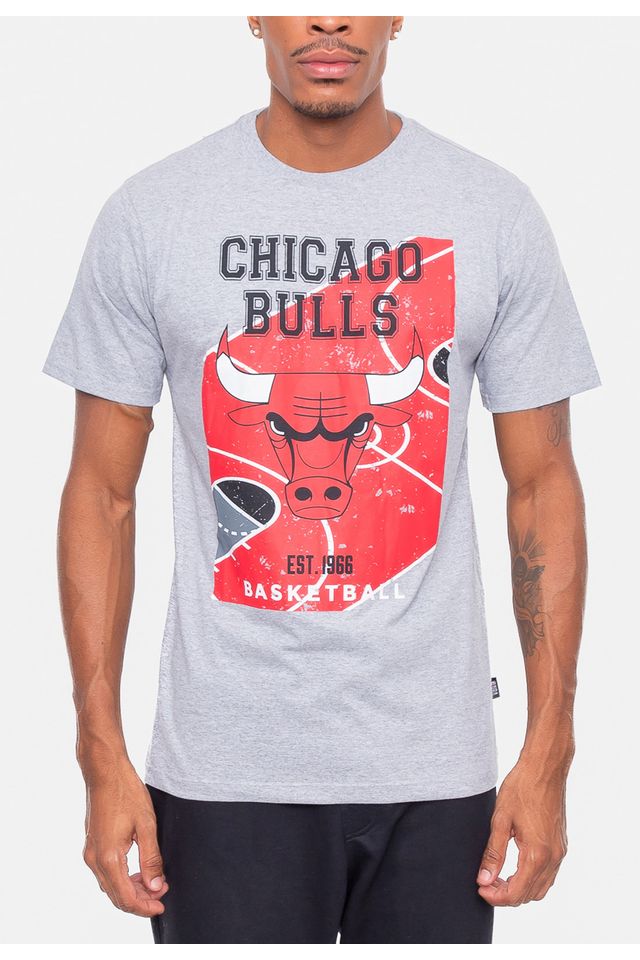 Camiseta-NBA-Backcourt-Chicago-Bulls-Cinza-Mescla