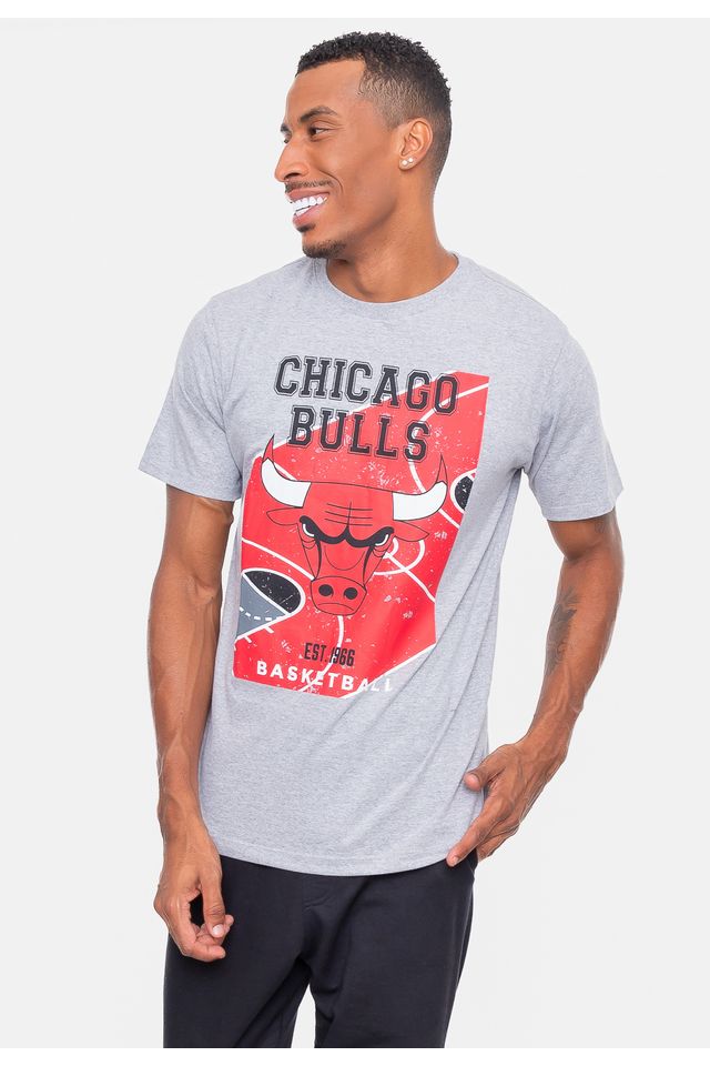 Camiseta-NBA-Backcourt-Chicago-Bulls-Cinza-Mescla