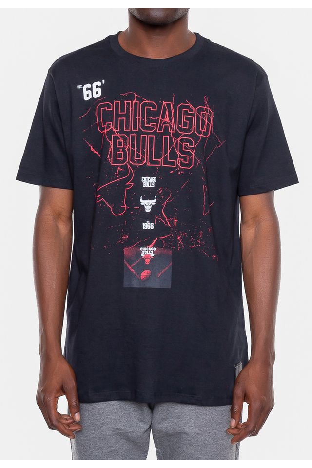 Camiseta-NBA-Thunder-Chicago-Bulls-Preta
