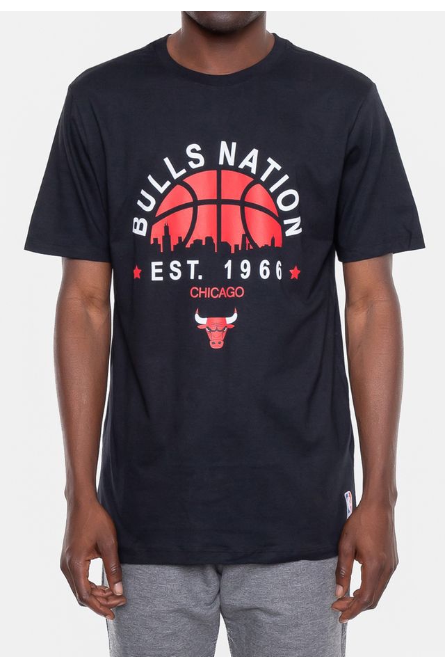 Camiseta-NBA-City-Nation-Chicago-Bulls-Preta