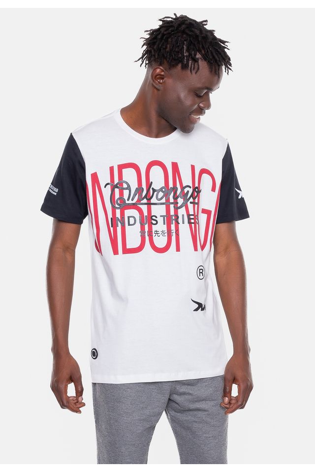 Camiseta-Onbongo-Indus-Manga-Preta