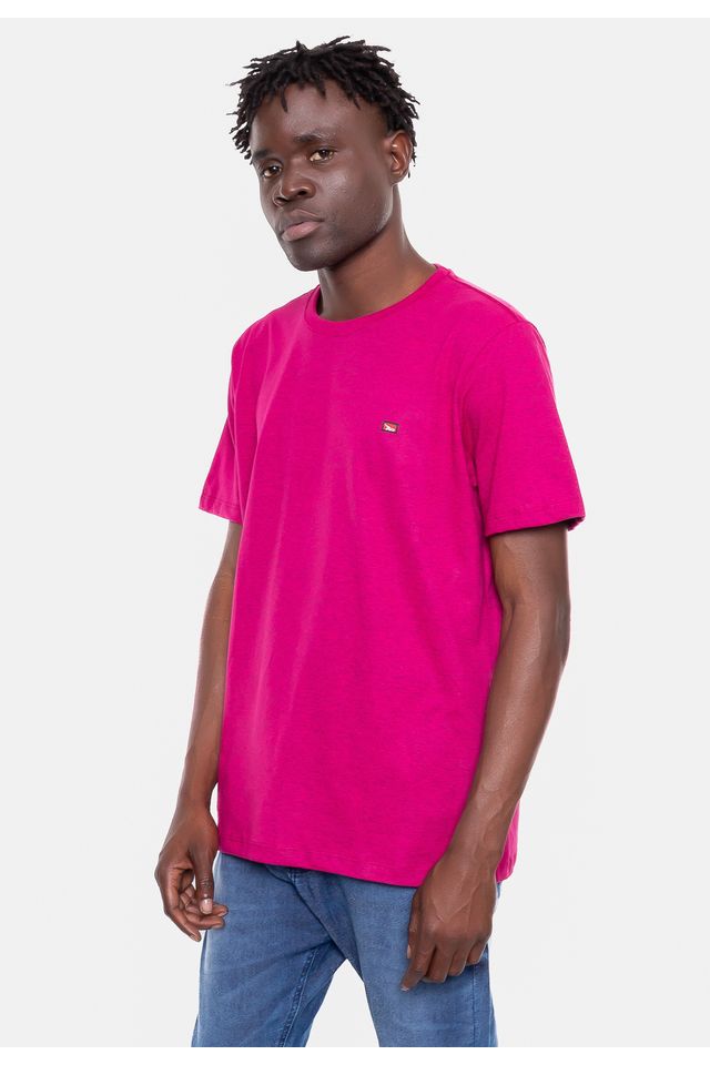 Camiseta-Onbongo-Fashion-Basic-Dark-Pink-Neon-Mescla