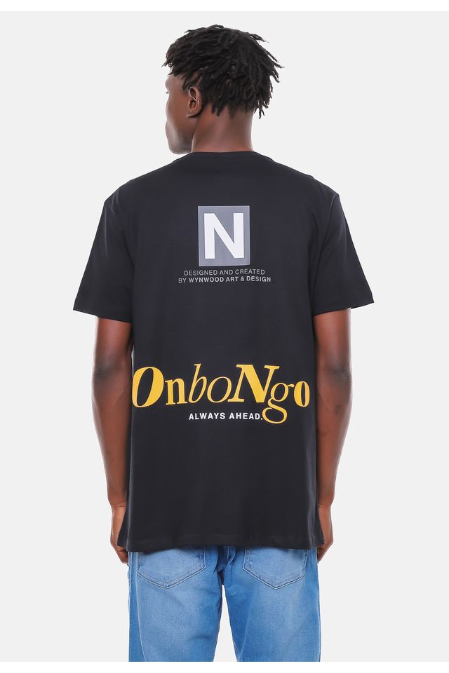 Camiseta-Onbongo-Letterring-Preta