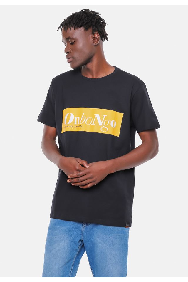 Camiseta-Onbongo-Letterring-Preta