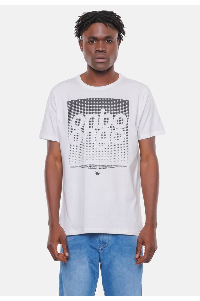 Camiseta-Onbongo-Estampada-Dot-Branca