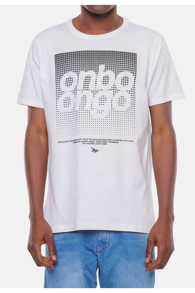 Camiseta-Onbongo-Estampada-Dot-Branca