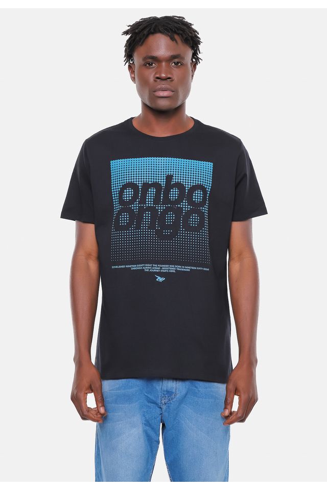 Camiseta-Onbongo-Estampada-Dot-Preta