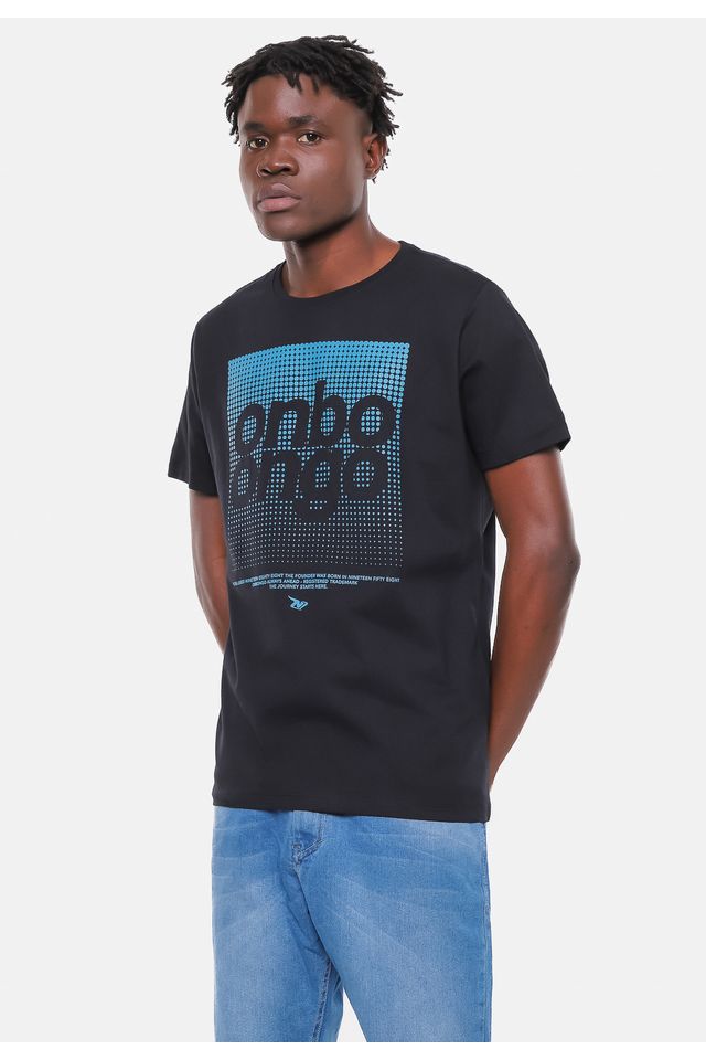 Camiseta-Onbongo-Estampada-Dot-Preta