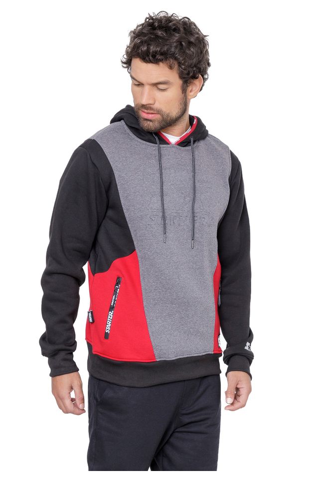 Moletom-Starter-Fechado-Com-Capuz-Preto Moletom-Starter-Fechado-Com-Capuz-Preto