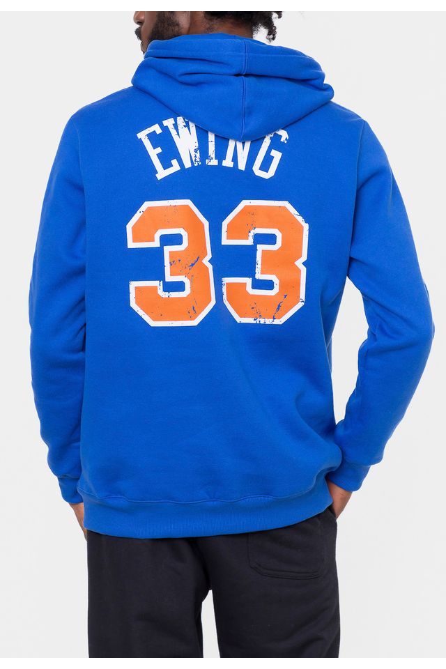 Moletom-Mitchell---Ness-Fechado-Patrick-Ewing-New-York-Knicks-Azul