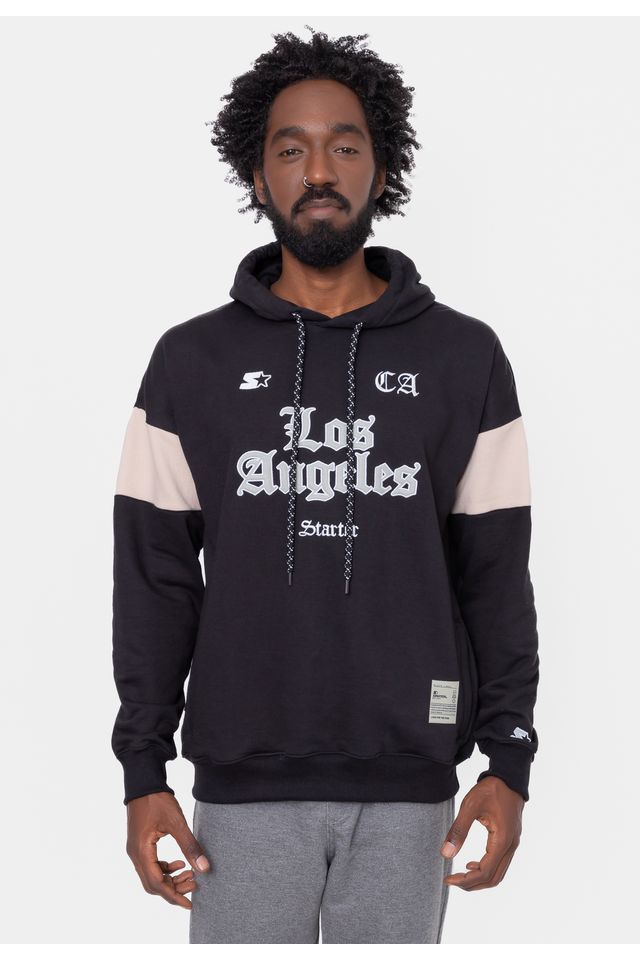 Moletom-Starter-Canguru-CA-Preto Moletom-Starter-Canguru-CA-Preto