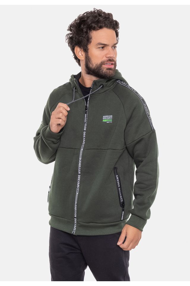 Moletom Ecko Unltd Nice Canguru Masculino - Verde Militar