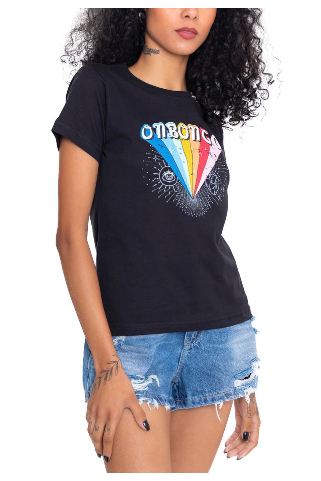 Camiseta-Onbongo-Feminina-Rain-Preta