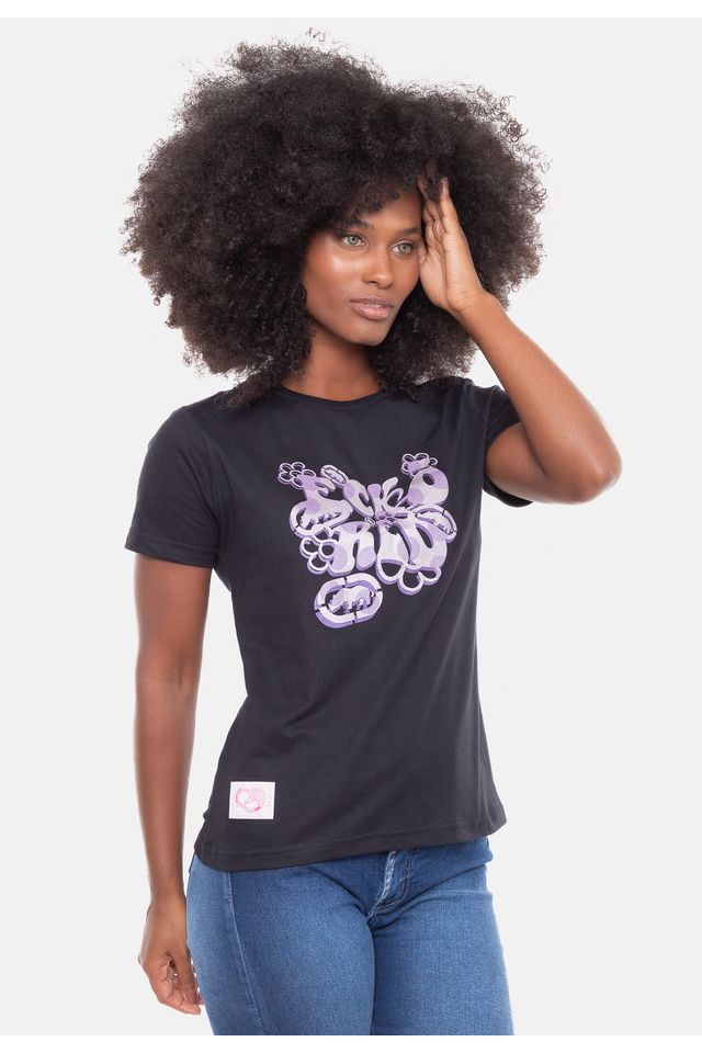 Camiseta-Ecko-Feminina-Neo-Preta