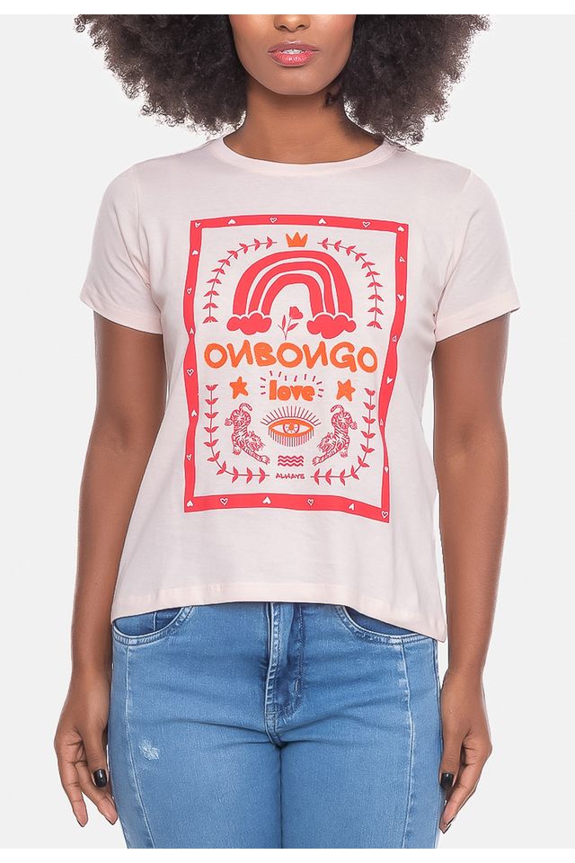 Camiseta-Onbongo-Feminina-Flag-Rosa