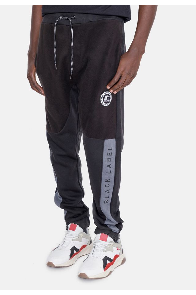 Calca-Starter-Moletom-Preta Calca-Starter-Moletom-Preta